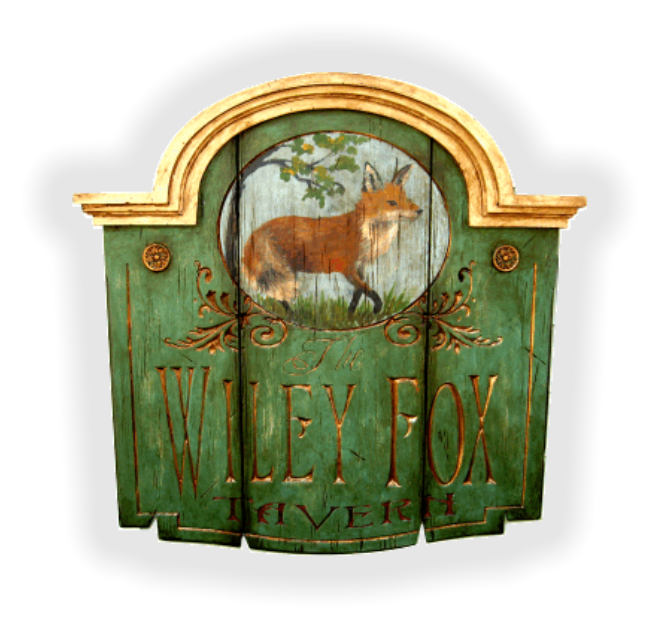 routed and carved Colonial Tavern Sign