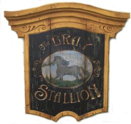 Vintage Tavern Sign The Gray Stallion